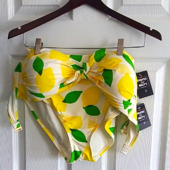 Kate Spade Lemon Print Bikini Set